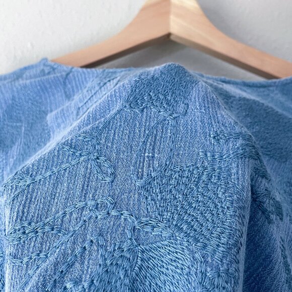 Soft Surroundings Cecile Embroidered Floral Tunic Size M - Picture 11 of 14